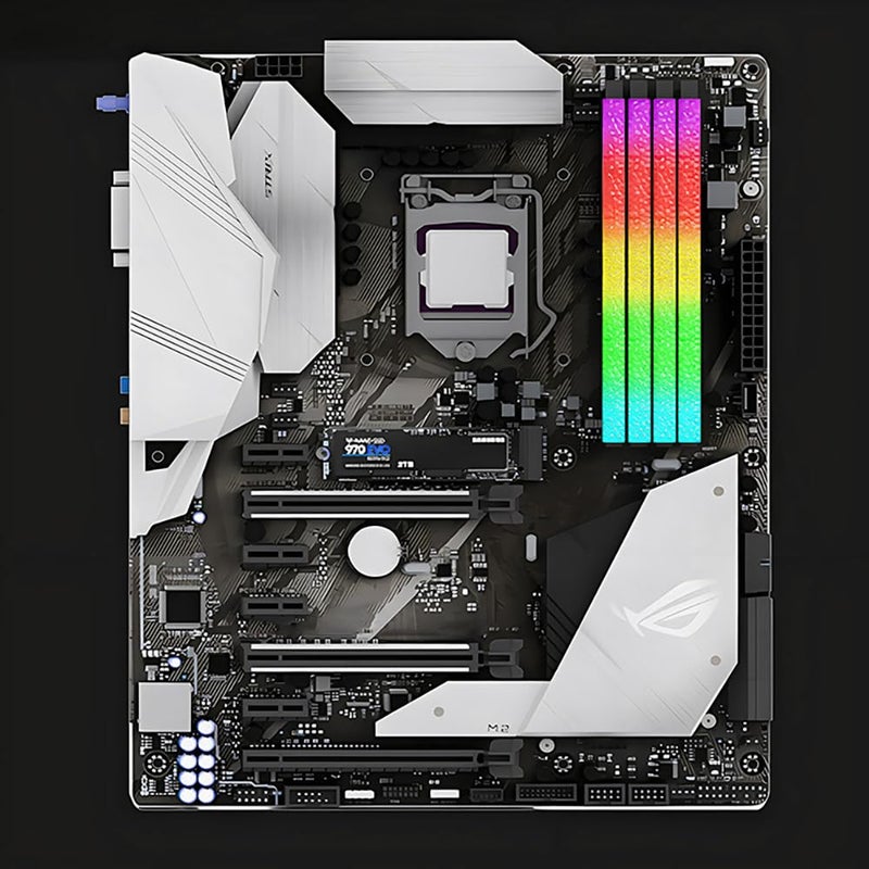 TUMMASTER 5V 3PIN RAM Heatsink Memory Cooler DDR for DIY PC Game MOD DDR3 DDR4 (Compatible with ASUS Aura Sync,GIGABYTE RGB Fusion and MSI Mystic Light Sync（Memory not Included） GY-06-White-2 Pack - Image 5